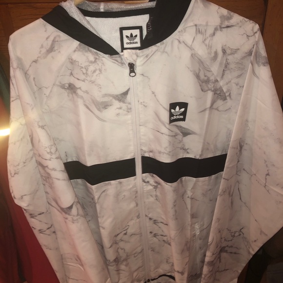 adidas marble windbreaker